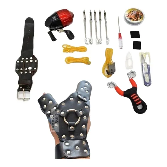 Kit De Carretel De Pesca Estilingue Tiro Com A Mão Direita