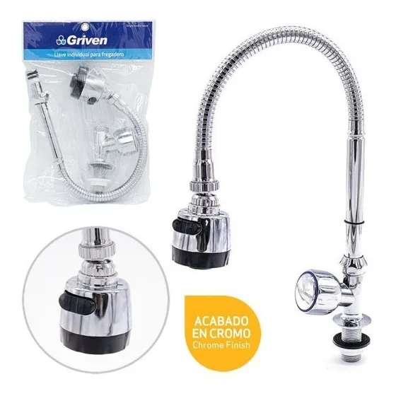 Llave Fregadero Individual Flexible