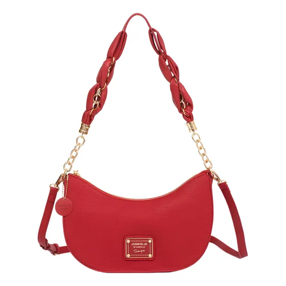 Cartera De Hombro Agos Tote Bag Bandolera Juanita Jo Mujer Rojo Lisa