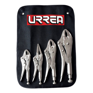 Juego De Pinzas De Presion (4 Pzas) Urrea 2700lp Juego De Pinzas De Presion (4 Pzas) Urrea 2700lp