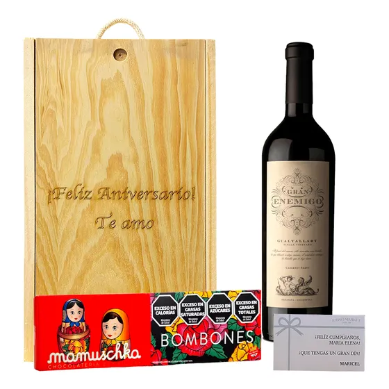 Gran Enemigo Gualtallary Y Bombones Mamuschka Estuche Regalo