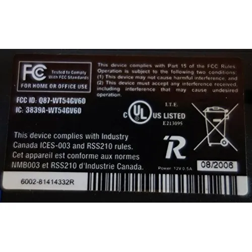 Cisco Wrt54g Ver 6 Router Banda Ancha Inalambrica V6 2,4