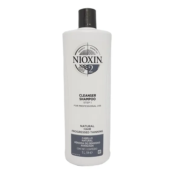 Shampoo Wella Nioxin Hair System 2 Densidade 1 Litro