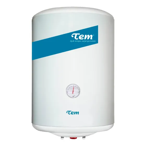 Termotanque De Acero Tem 30 Litros Eficiencia Clase B Color Blanco