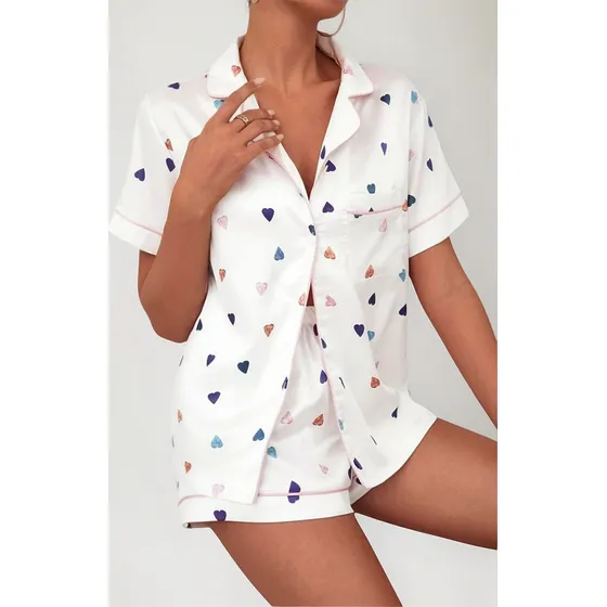 Pijama  Corazones Mujer Talle S