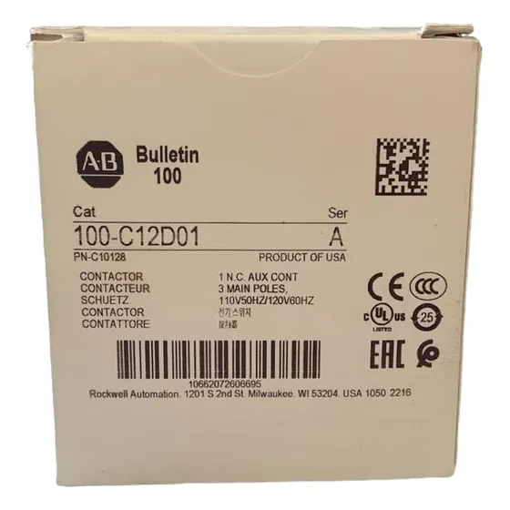  Allen Bradley Contactor 100-c12d01 