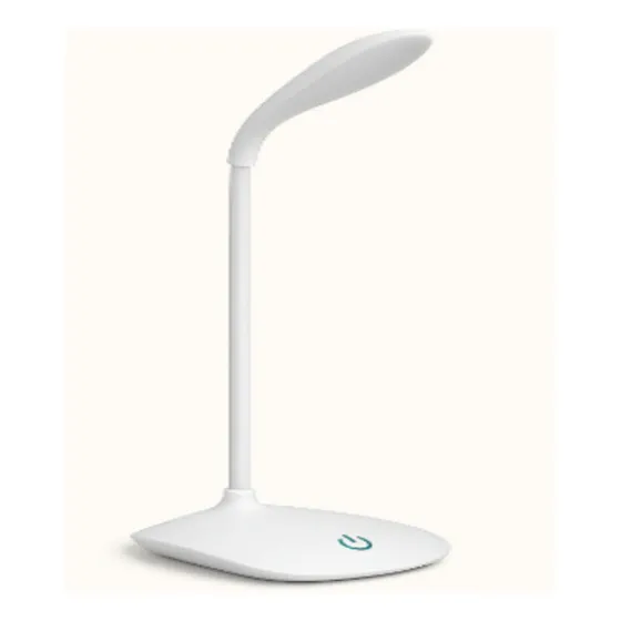 Abajur Led Touch Branca Luminaria Mesa Articulada Flexivel