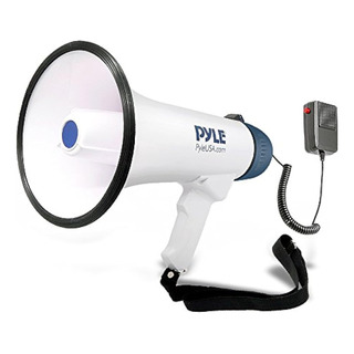 Megafono Altavoz Pa Portatil Compacto Blanco De 50w Pyle Megafono Altavoz Pa Portatil Compacto Blanco De 50w Pyle