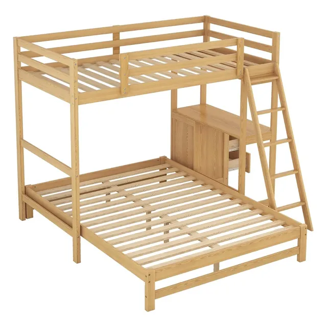 Litera Individual/matrimonial C/escalera; Natural, Bellemave