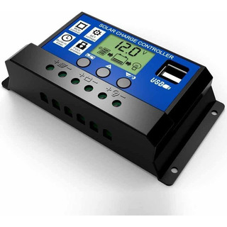 Controlador De Carga 30a 12v/24v Regulador Sistema Solar Lp Controlador De Carga 30a 12v/24v Regulador Sistema Solar Lp
