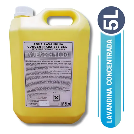 Lavandina Nuevo Haedo Líquido Concentrado 5l Original
