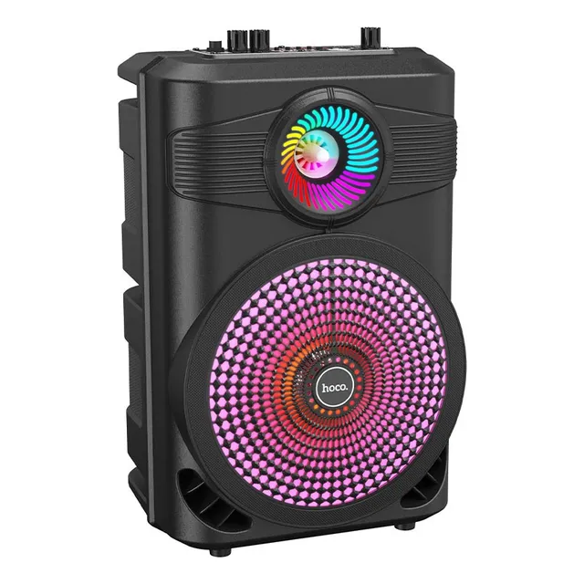 Parlante Bluetooth 5.0 Hoco Mature Outdoor Black Diginet Color Negro