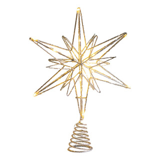 Copa De Árbol De Navidad Iluminada, Estrella Hueca Copa De Árbol De Navidad Iluminada, Estrella Hueca