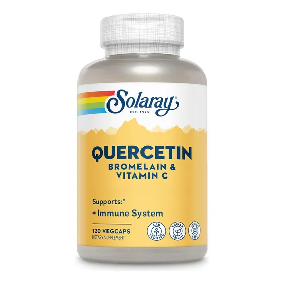 Suplemento De Quercetina Solaray Con Bromelina Y Vitamina C