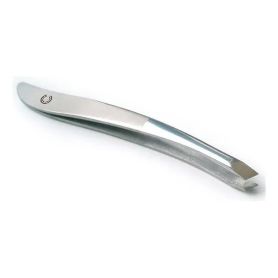 Pinza De Depilar De Lujo Doble Mate Tipo Slant Basicare X1