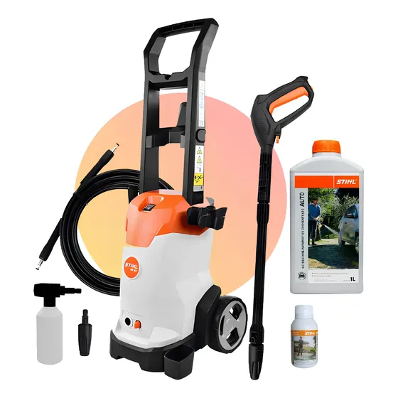 Kit Lavadora De Pressão 220v Stihl Re 80 + Detergente Auto