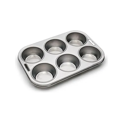 Fox Run 4867 Muffin Pan, 6 Copa, Acero 5ziil