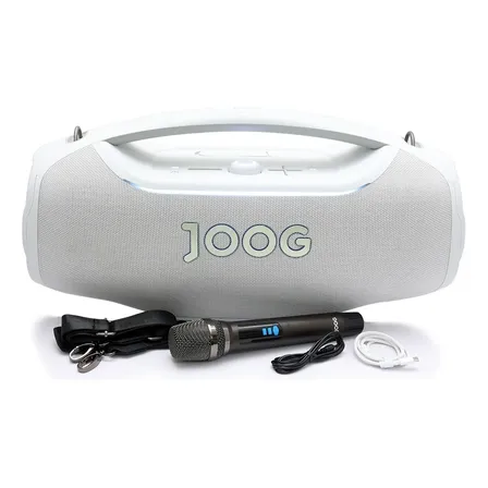 Caixa De Som Joog Pair Ultra 450w Ipx5 Bluetooth Tws Branco 127/220v