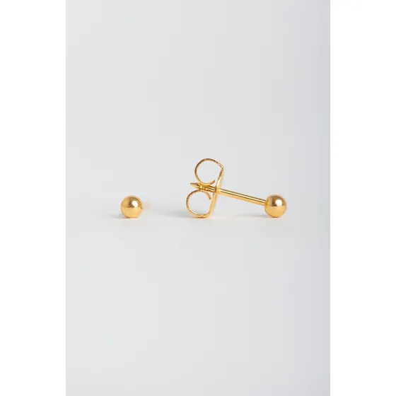Brincos Studex Baby System 75 Cor Dourado Dourado Bolinha Dourada 123