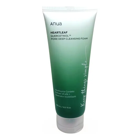 Anua Heartleaf Quercetinol Pore Deep Cleansing Foam 150 Ml Momento De Aplicación Día Tipo De Piel Todo Tipo De Piel
