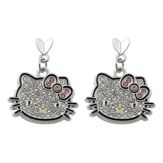 Aretes De Hello Kitty De Corazón Y Cara Bonito Regalo Aretes De Hello Kitty De Corazón Y Cara Bonito Regalo