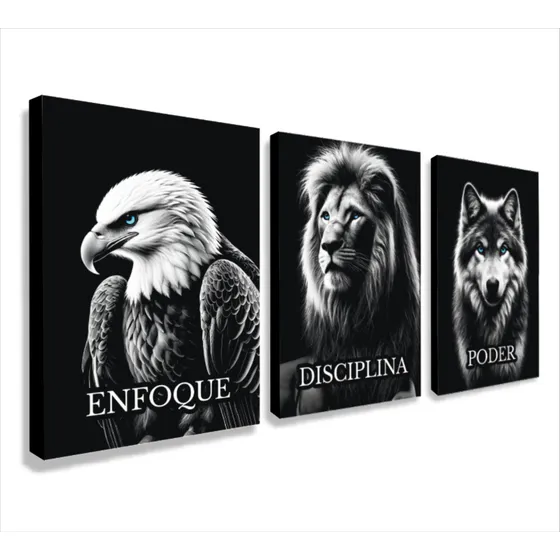 Cuadros Decorativos Modernos Para Sala Animales Motivación 3