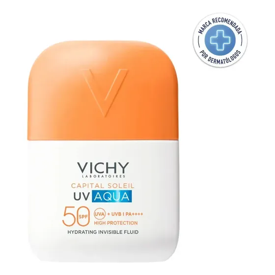 Protector Solar Vichy Uv Aqua Spf50 Fluido Invisible 50ml