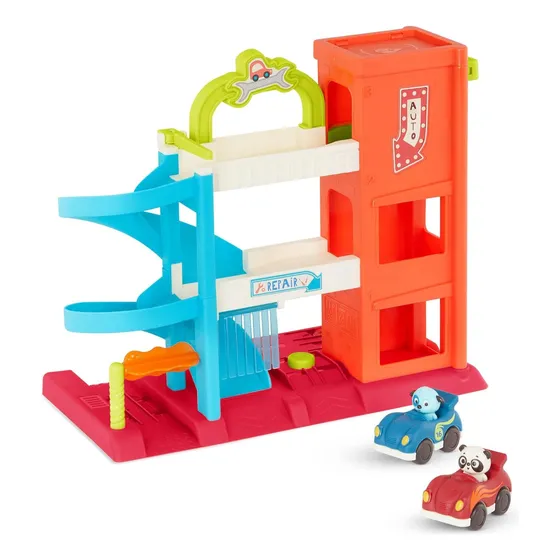 Juguete Garaje Con 2 Autos Y Sonidos  Bebes 18m+ Btoys