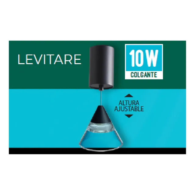 Lampara Decorativa Colgante 10w S-levitare-c-n Lucerna