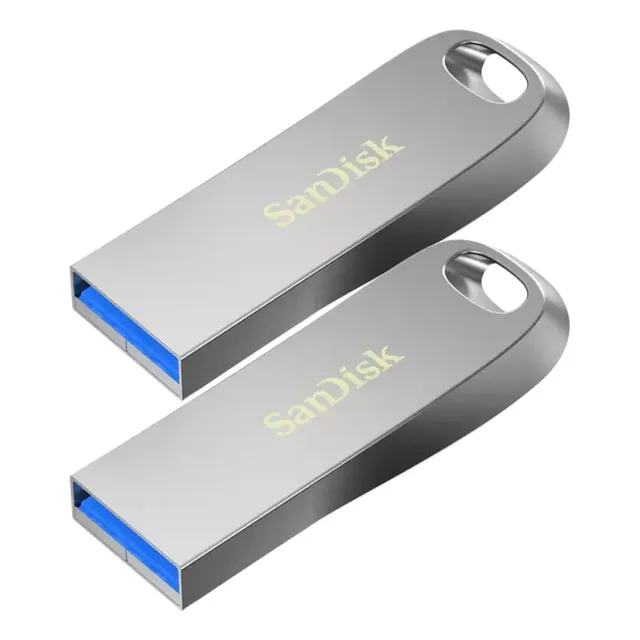 Pendrive Metalico 64 Gb Sandisk Ultra Luxe Metal Pack X2
