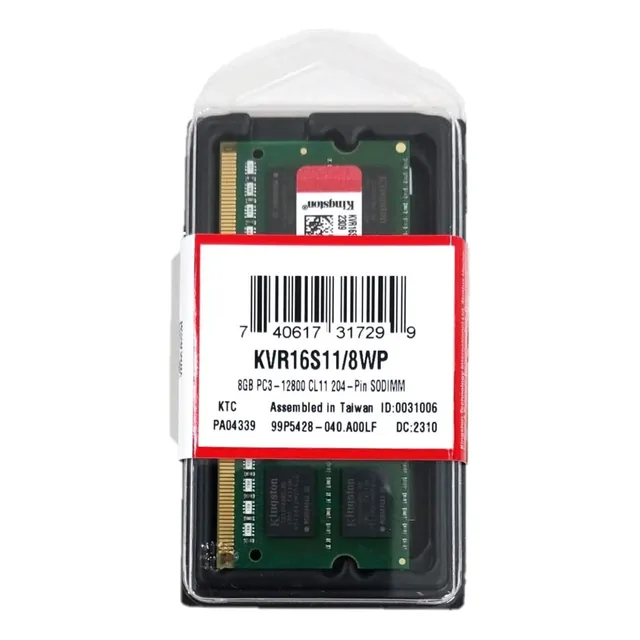 Memoria 8gb 1x8gb 1333/1600mhz 1.35v 1.5v Kingston 16 Chips
