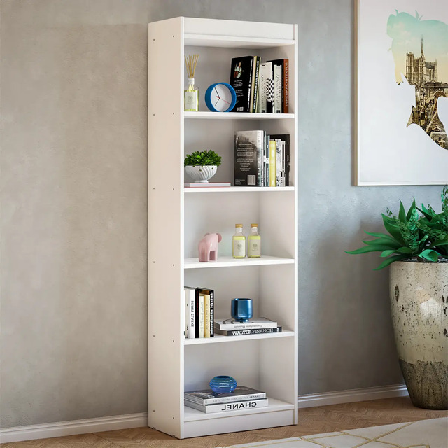 Estante Livreiro Multiuso 5 Prateleiras Organizador Livros Branco Estante Livreiro Multiuso 5 Prateleiras Organizador Livros Branco