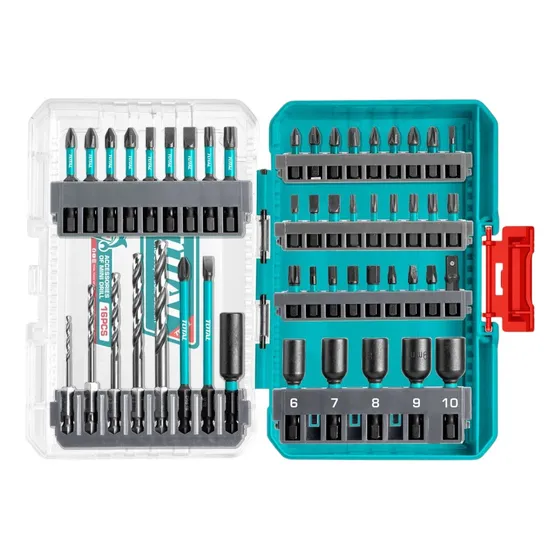 Juego De Punteras De Impacto Y Brocas 49 Pcs Tacsdl24906