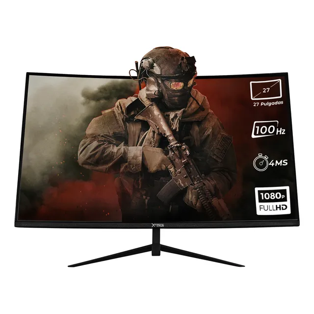Monitor gamer curvo 27" xtreme pc gaming clarity 4ms 100hz fhd va hdmi negro MXT2706BK27C