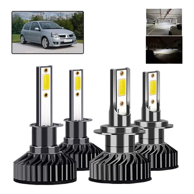 Cd- Kit De Focos Led H1 H7 Luz Alta/baja Para renault