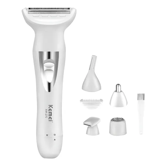 Depiladora 5 En 1 Corporal Kemei Km-275 Damas Recargable