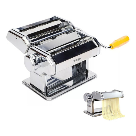 Maquina Fabrica Pastas Amasa Fideos Acero Inoxidable Waggs Past01 Color Plateado Maquina Fabrica Pastas Amasa Fideos Acero Inoxidable Waggs Past01 Color Plateado