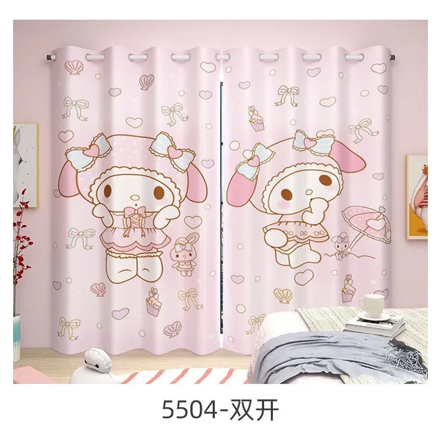 Cortina Sanrio Desenho Animado Para Quarto Infantil
