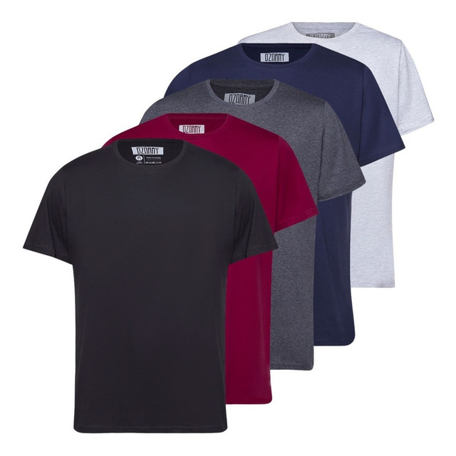 Kit 5 Camiseta Masculina 100% Algodão Basica Treino Esporte Kit 5 Camiseta Masculina 100% Algodão Basica Treino Esporte