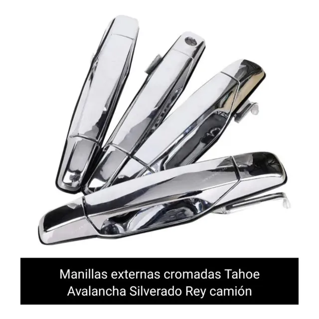 Manillas Externas Cromadas Tahoe Avalanc Silv Reycamio.