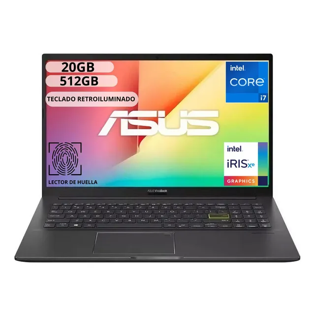 Portátil Asus K513ea-bq2213 I7 20gb 512ssd Fhd Retroiluminad