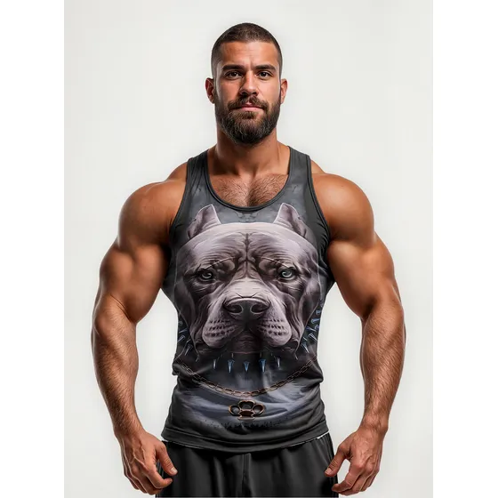 Camiseta Regata 3d Academia Dry Fit Any