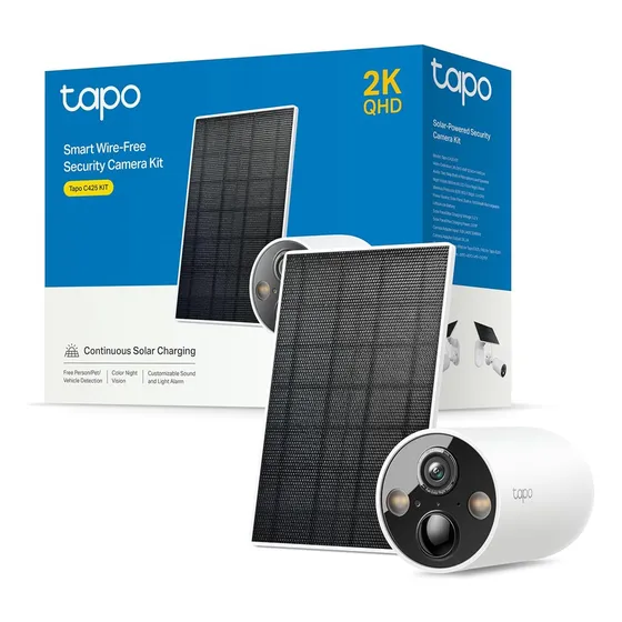 Cámara Wi-fi Tp-link Tapo C425kit 2k Batería + Panel Solar
