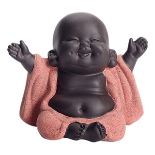 Adornos De Estatuilla De Estatua De Buda Feliz Sonriente De Adornos De Estatuilla De Estatua De Buda Feliz Sonriente De