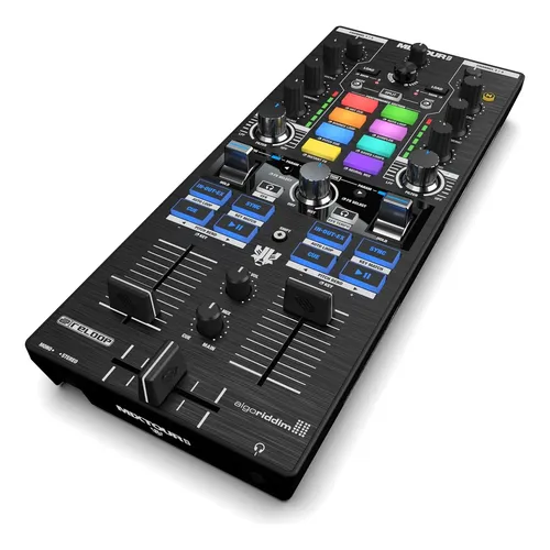 Reloop Mixtour pro DJコントローラー Controlador DJ Reloop Mixtour Pro Preto 2 Decks 8 Pads Hot Cue RCA