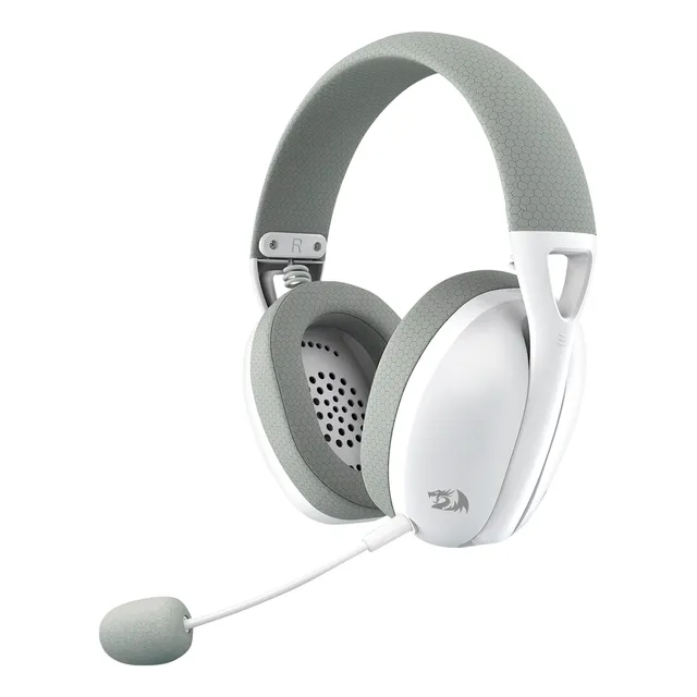 Audífonos Gamer Redragon Ire Pro H848g Bluetooth Color Gris