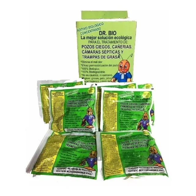 Dr Bio Camaras Septicas Pozo Ciego Mantenimiento X 10 Sobres