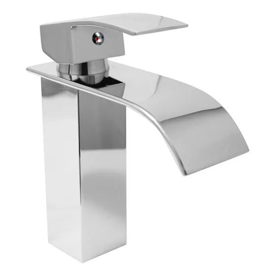 Torneira De Banheiro Monocomando Cascata Baixa Império Imports Cromado Luxo