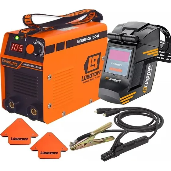 Soldadora Inverter Lusqtoff + Mascara + 2 Escuadra Magnetica