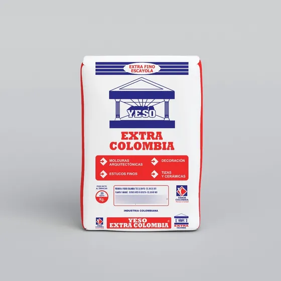 Saco Yeso Extra Colombia 25 Kilos